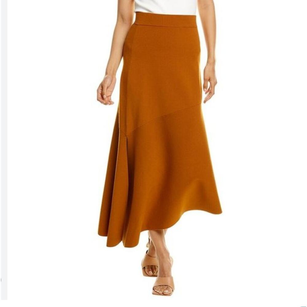 A.L.C. Jasper Brown Asymmetrical Midi Skirt XS